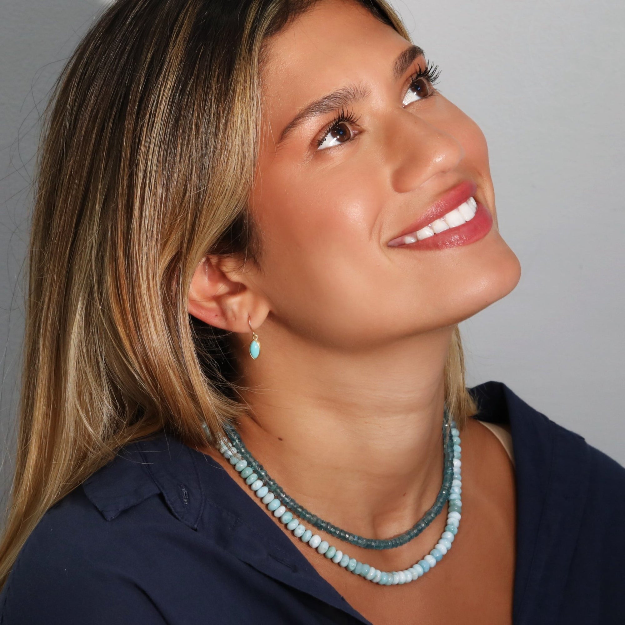 Faceted Green Kyanite Beaded Necklace - Peridot Fine Jewelry - Zahava