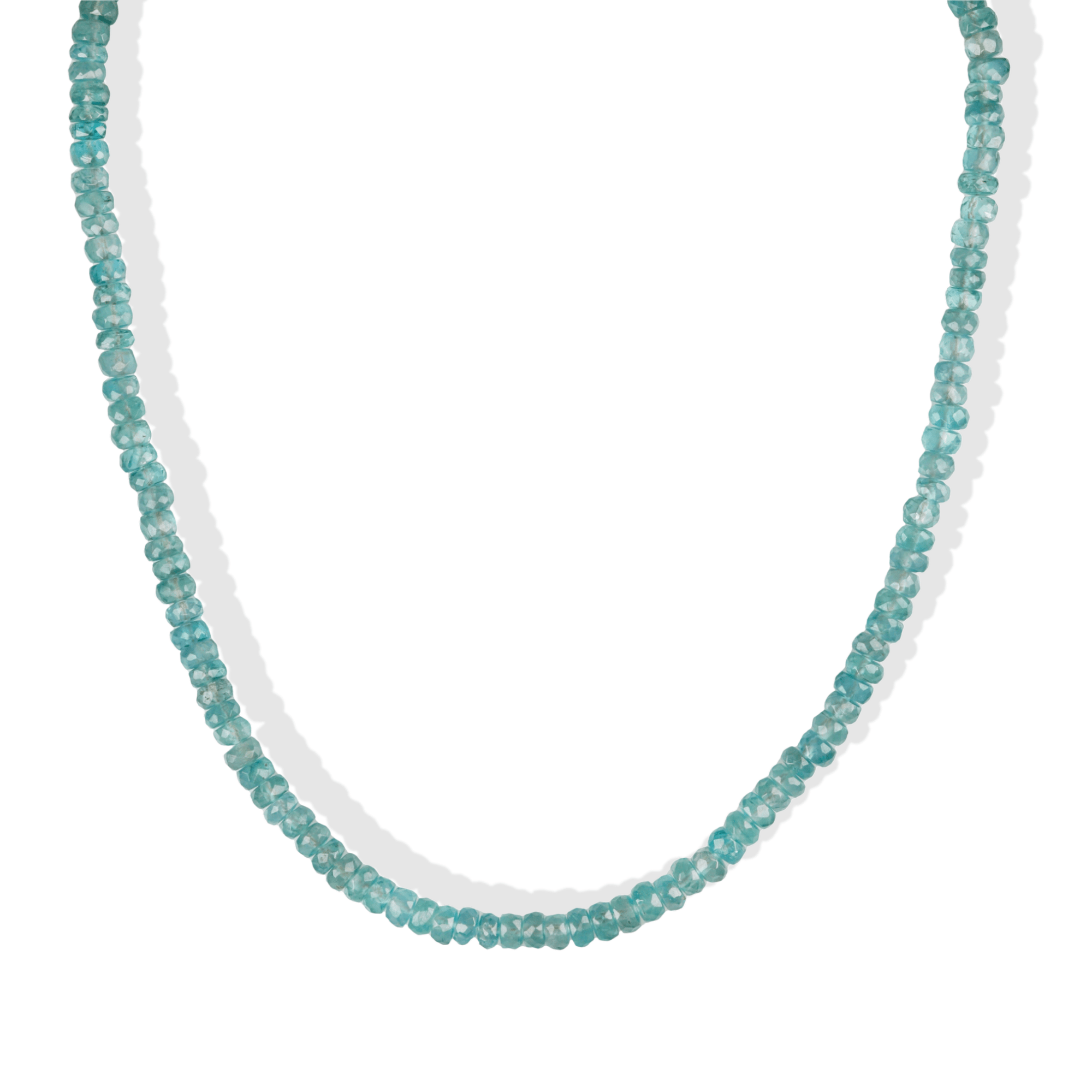 Faceted Green Kyanite Beaded Necklace - Peridot Fine Jewelry - Zahava