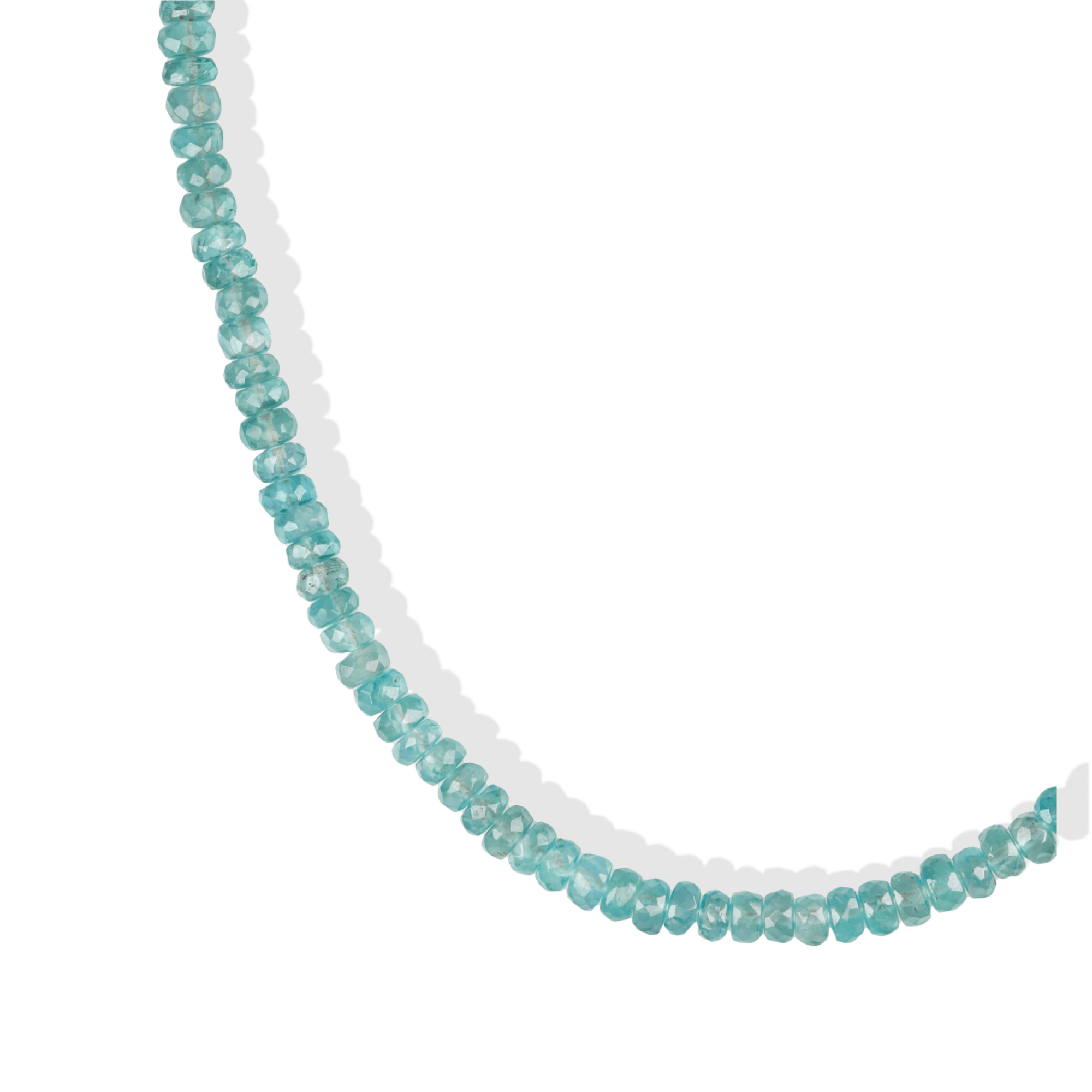 Faceted Green Kyanite Beaded Necklace - Peridot Fine Jewelry - Zahava