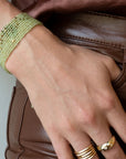 Faceted Peridot Wrap Bracelet - Peridot Fine Jewelry - Anne Sportun
