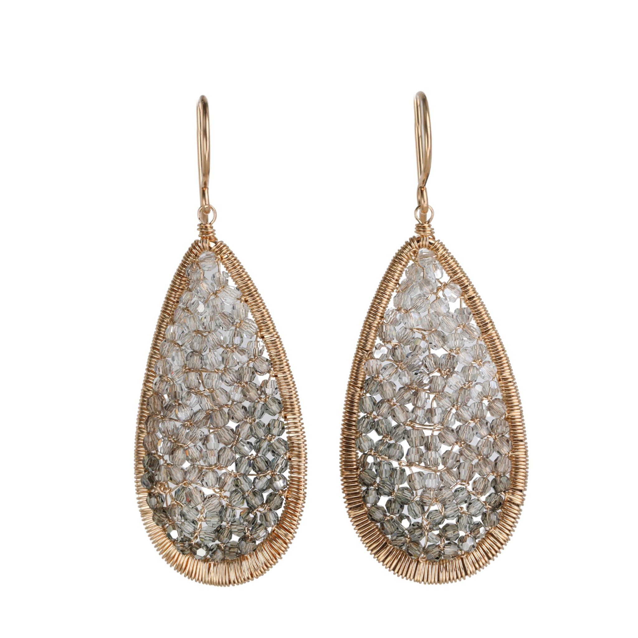 古着人気アイテム Gold Kellin Dana Fill Earrrings Teardrop Front-Facing Large アクセサリー