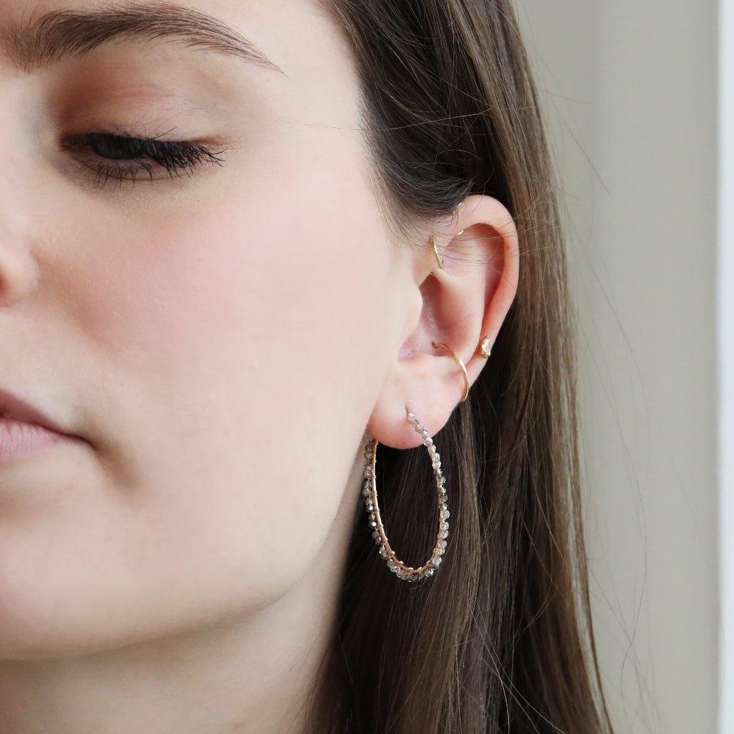 Dana Kellin Gold Fill Large Front-Facing Teardrop Earrrings