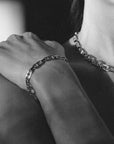 Gold Vermei 15mm "Stirrup" Chain Bracelet - Peridot Fine Jewelry - Gabriela Artigas