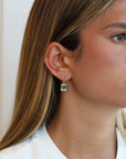 Green Amethyst Emerald Cut Earrings - Peridot Fine Jewelry - Rosanne Pugliese