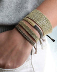 Half Vermeil & Half Ruthenium Woven Chain Bracelet - Peridot Fine Jewelry - Marie Laure Chamorel