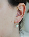Mini Oval Opal Earrings - Peridot Fine Jewelry - Rosanne Pugliese