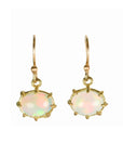 Mini Oval Opal Earrings - Peridot Fine Jewelry - Rosanne Pugliese