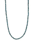 One of A Kind Faceted Deep Blue Diamond Beaded Necklace - Peridot Fine Jewelry - Zahava