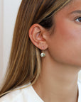 Oval Faceted Green Amethyst Earrings - Peridot Fine Jewelry - Rosanne Pugliese
