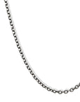Oxidized Medium Thickness 3mm Sterling Silver Chain, 27" - Peridot Fine Jewelry - Rosanne Pugliese