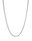 Oxidized Medium Thickness 3mm Sterling Silver Chain, 27" - Peridot Fine Jewelry - Rosanne Pugliese