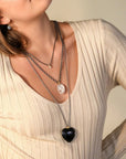 Oxidized Sterling Silver 3mm Heavy Cable Chain - 32" - Peridot Fine Jewelry - Rosanne Pugliese