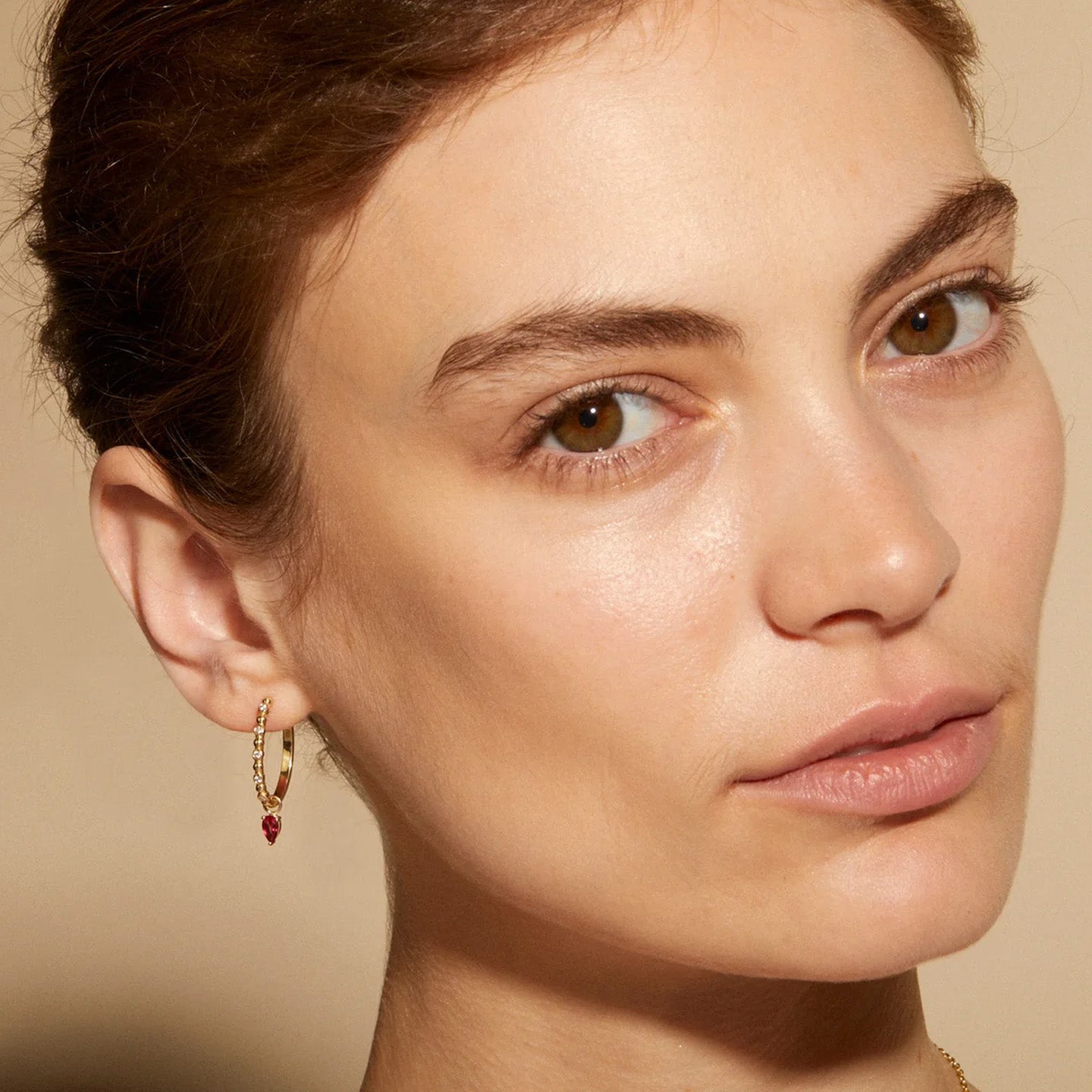 Pear-Shaped Ruby Earring Charm - Peridot Fine Jewelry - Zahava