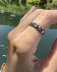 18K Sapphire & Diamond "Tidepool" Ring
