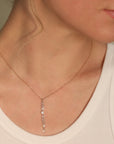 Rose - Cut Free - Set Diamond Lariat Necklace - Peridot Fine Jewelry - TAP by Todd Pownell