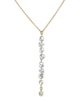 Rose - Cut Free - Set Diamond Lariat Necklace - Peridot Fine Jewelry - TAP by Todd Pownell