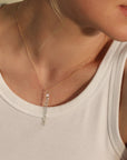Rose - Cut Free - Set Diamond Lariat Necklace - Peridot Fine Jewelry - TAP by Todd Pownell