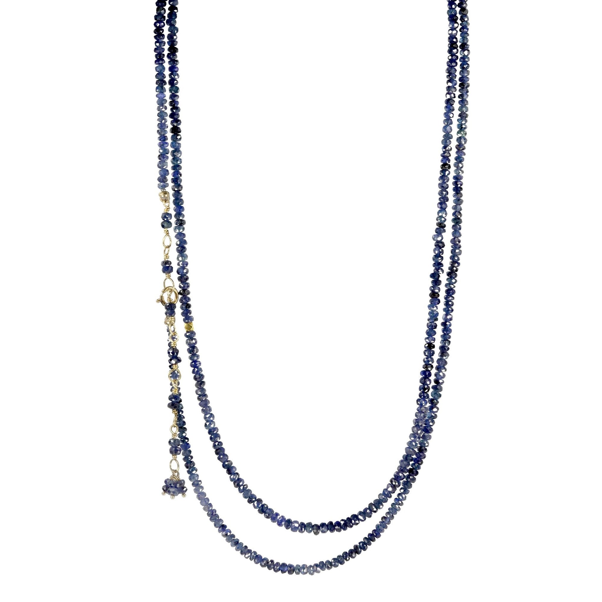 Sapphire Beaded Wrap Bracelet - Peridot Fine Jewelry - Anne Sportun