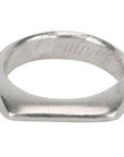Sterling Silver "Monica" Ring Featuring Horizontal Rounded Architectural Front - Peridot Fine Jewelry - Sarah Macfadden