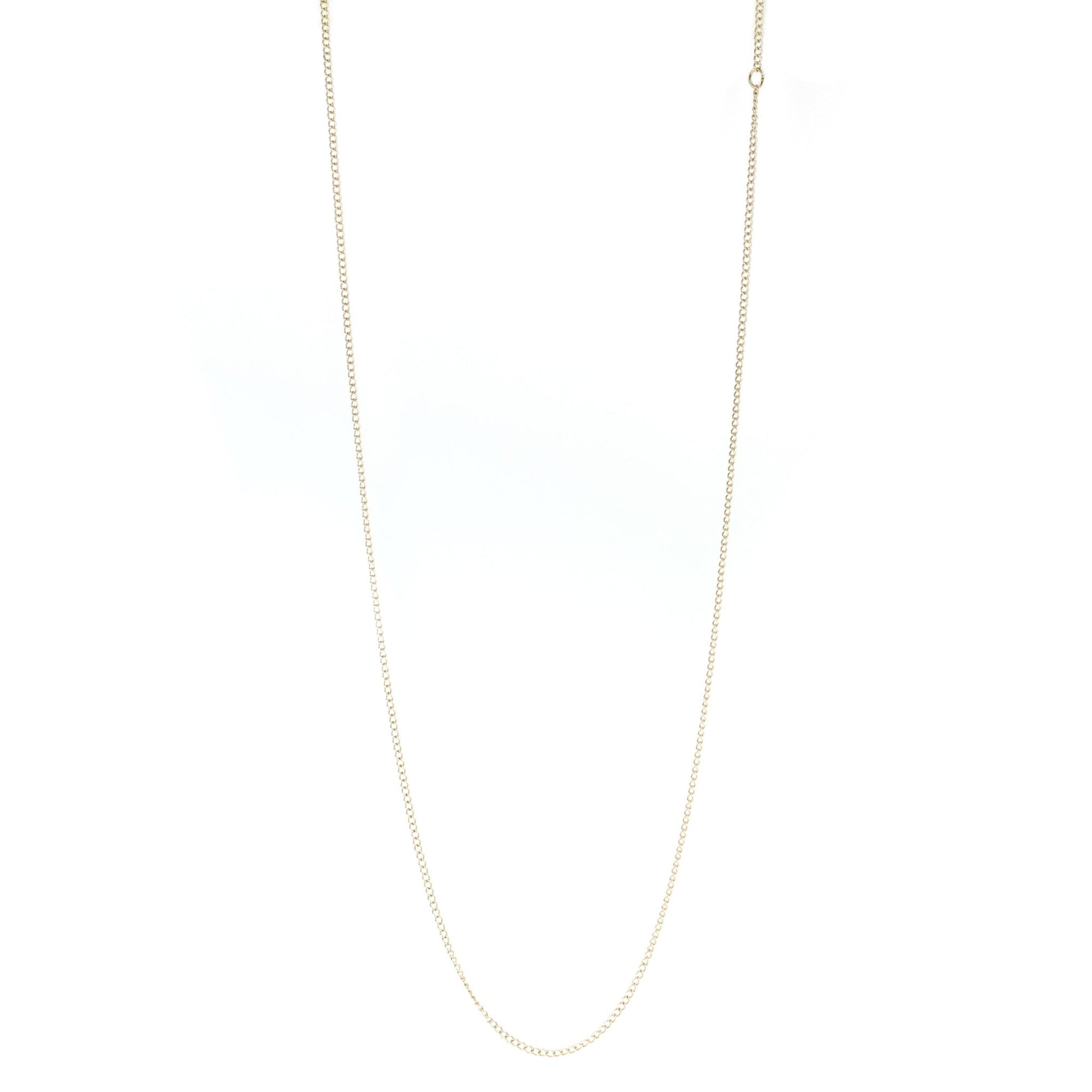 10 Karat Yellow Gold 24" "Curb" Chain - Peridot Fine Jewelry - Zahava