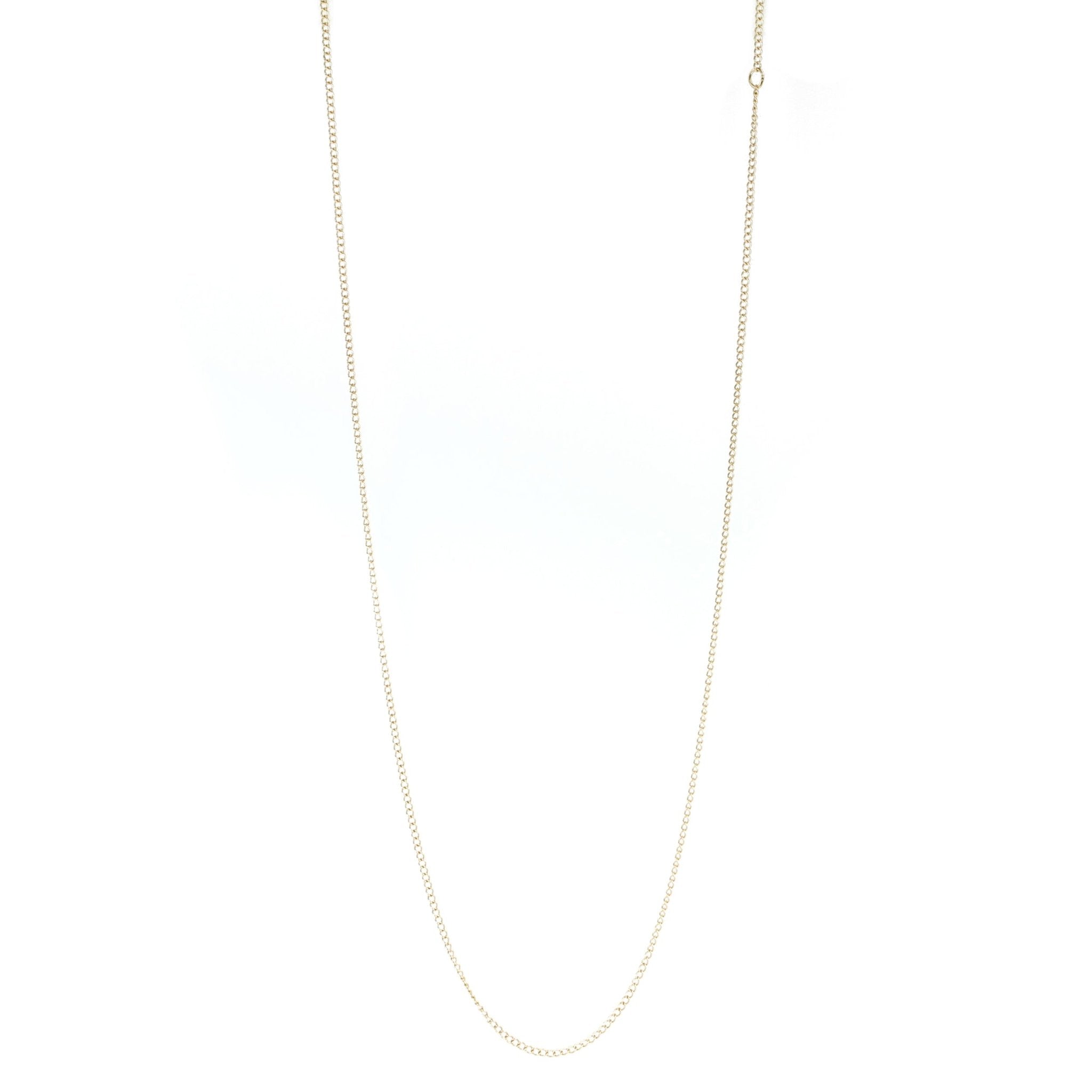 10 Karat Yellow Gold 24" "Curb" Chain - Peridot Fine Jewelry - Zahava