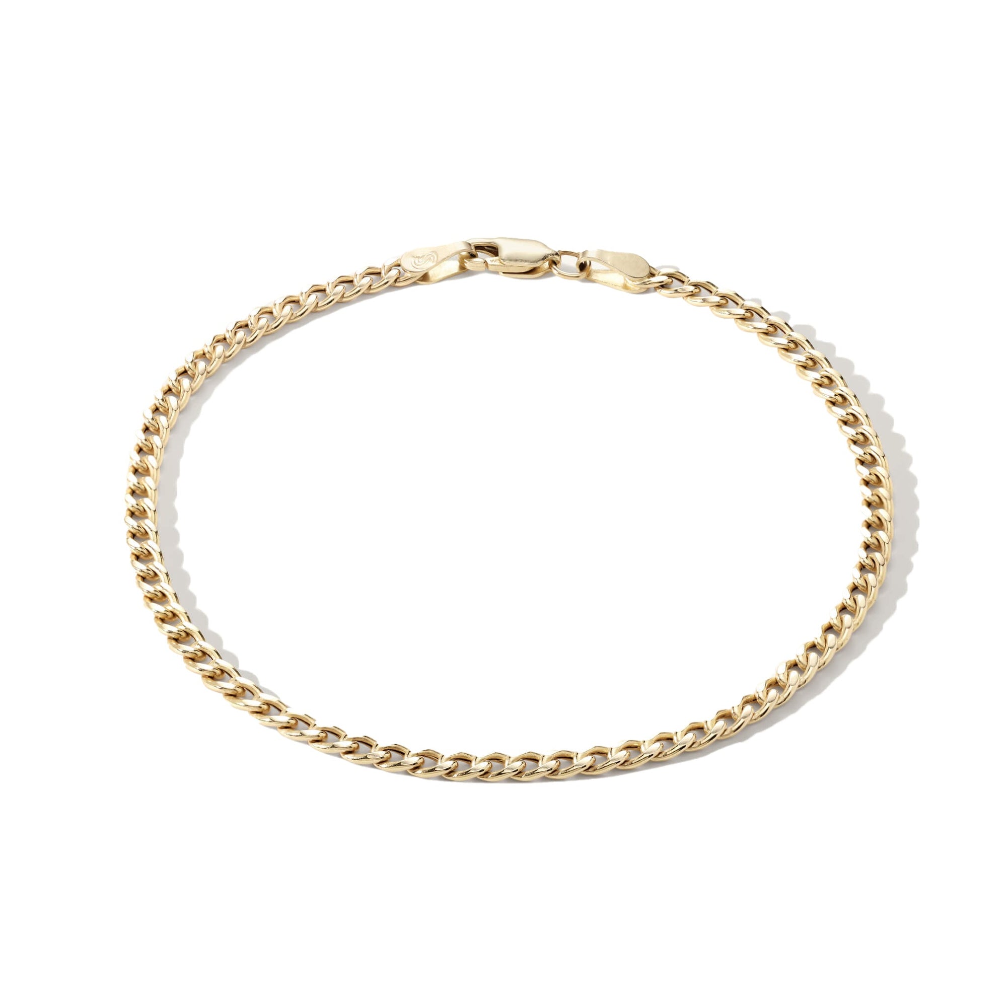 10K Baby Curb Chain Bracelet - Peridot Fine Jewelry - ZahavaZahava 10K Baby Curb Chain Bracelet