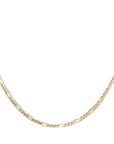 10K Gold "Figaro" Vintage-Style Chain - 16" - Peridot Fine Jewelry - Zahava