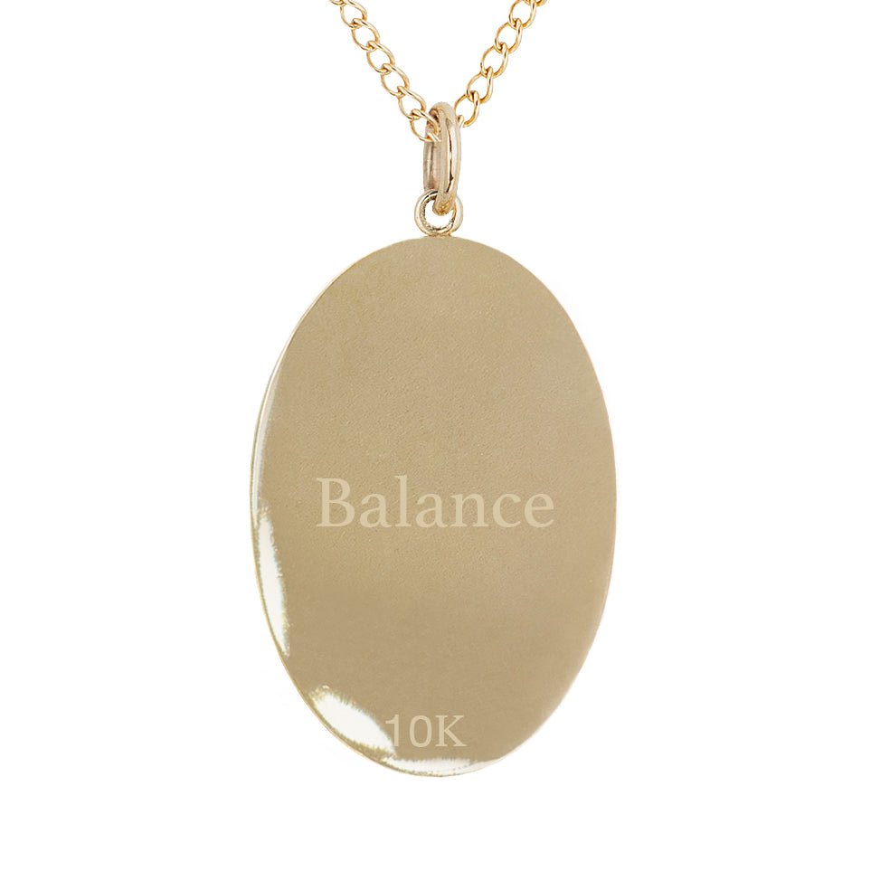 10K Gold Large &quot;Ibex&quot; Necklace with Diamond Detail - Peridot Fine Jewelry - Zahava