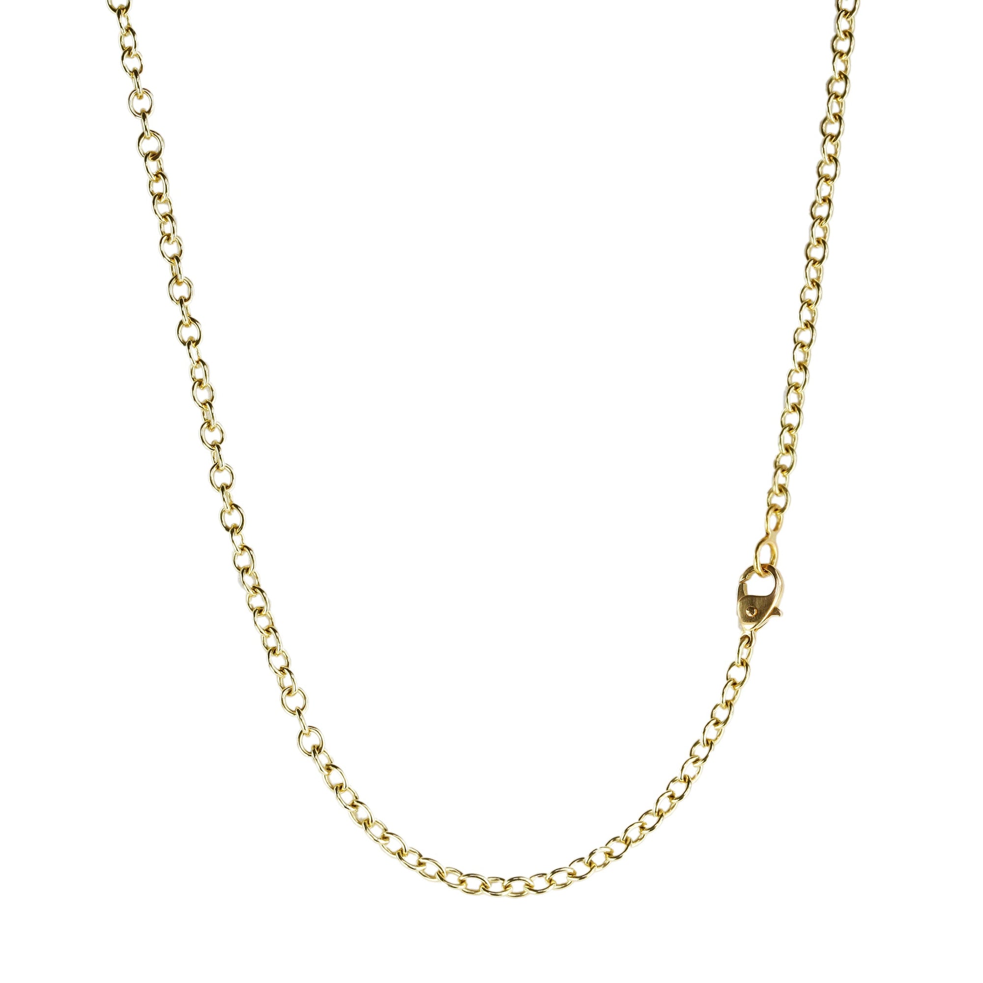 18 Karat Gold &quot;Airy&quot; Cable Chain in 24&quot; - Peridot Fine Jewelry - Caroline Ellen