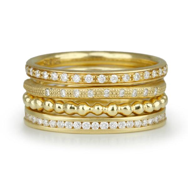 Anne Sportun Gold and Channel-Set Diamond Ring