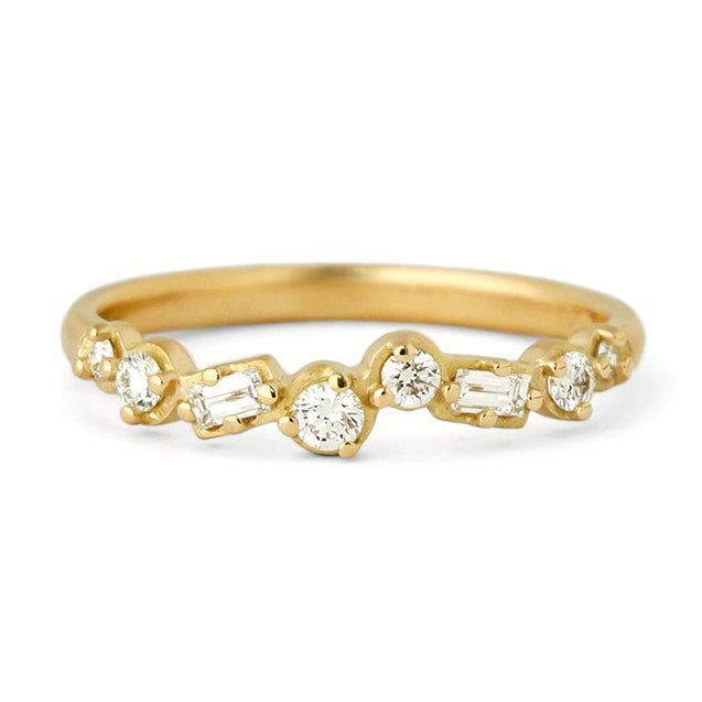 Anne Sportun 18K Gold and Mixed-Cut Diamond &quot;Festival&quot; Cascade Band