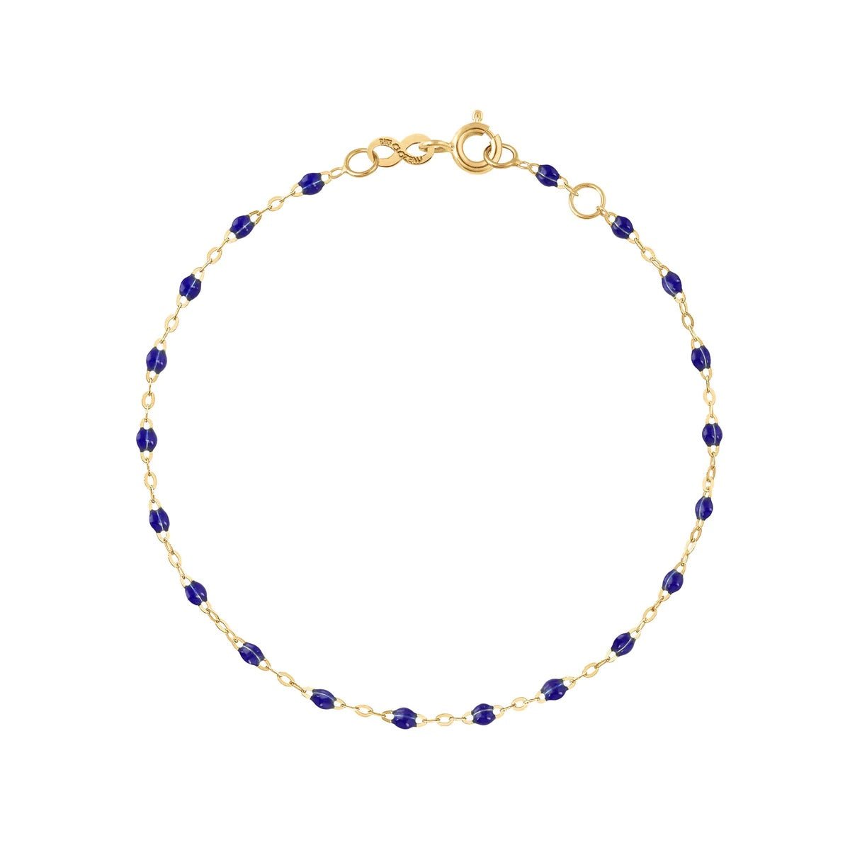 Gigi Clozeau 18K Gold Lapis Blue Resin Beaded &quot;Classic&quot; Bracelet