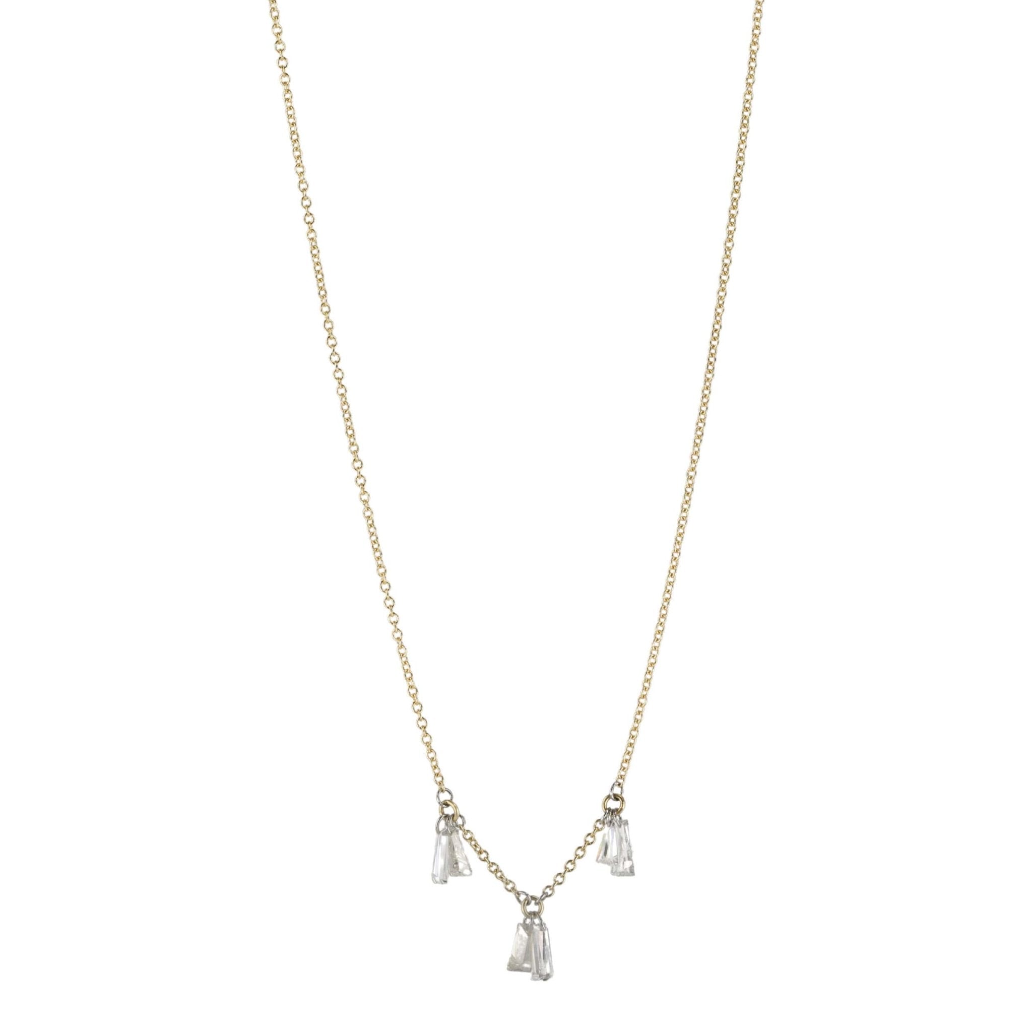 TAP by Todd Pownell 18K Gold Necklace with Six Baguette Diamonds