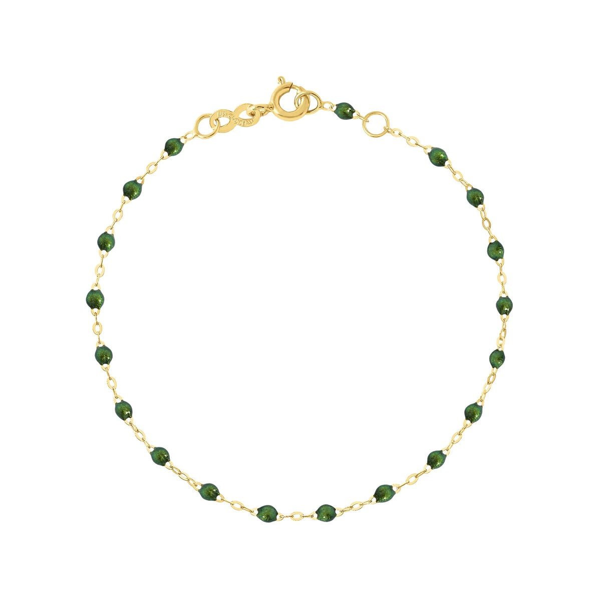 18K Gold &amp; Scarab Enamel &quot;Classic&quot; Bracelet - Peridot Fine Jewelry - Gigi Clozeau