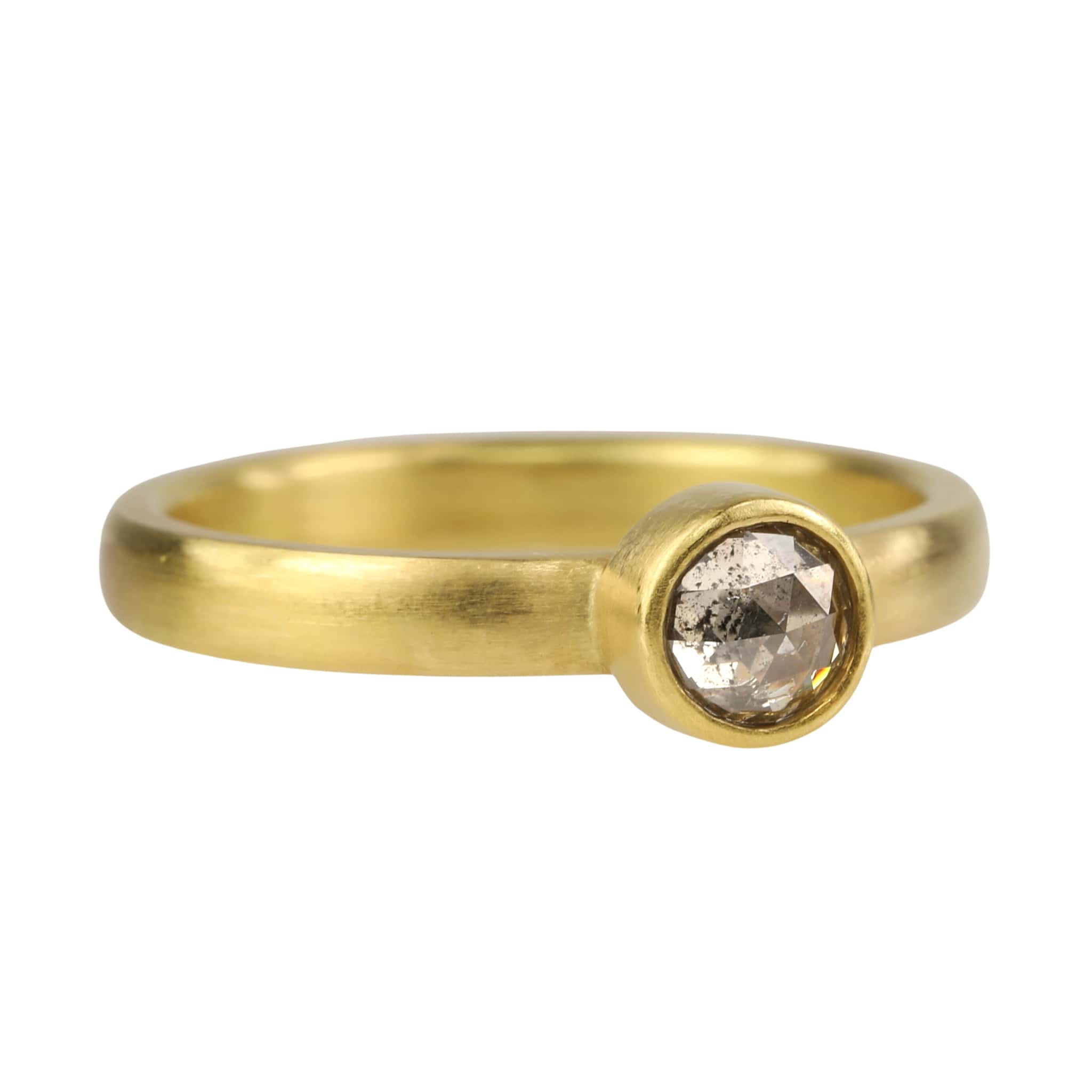 Caroline Ellen Gold and Grey Diamond Ring