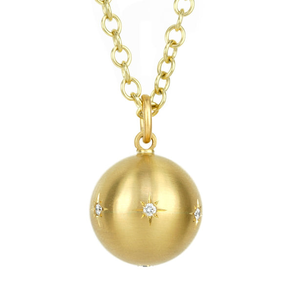 ★VINTAGE HOLLYWOOD★ Crystal n Ball Necklace Vintage Old Hollywood Glam Iridescent Cut Crystal, Chime