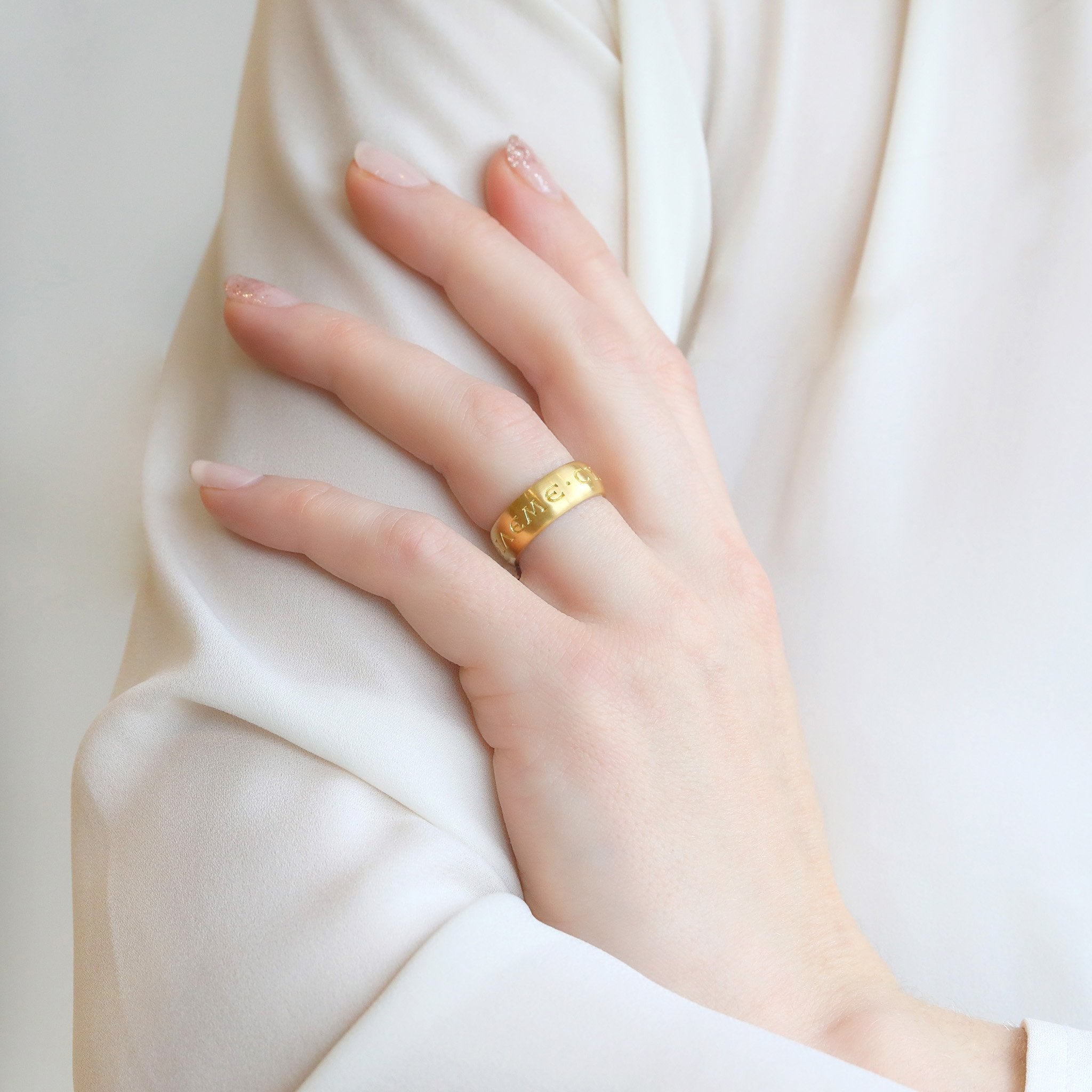 Gold Rings On Hand