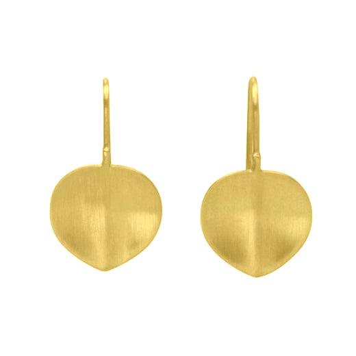 Caroline Ellen Gold &quot;Larger Leaf&quot; Earrings