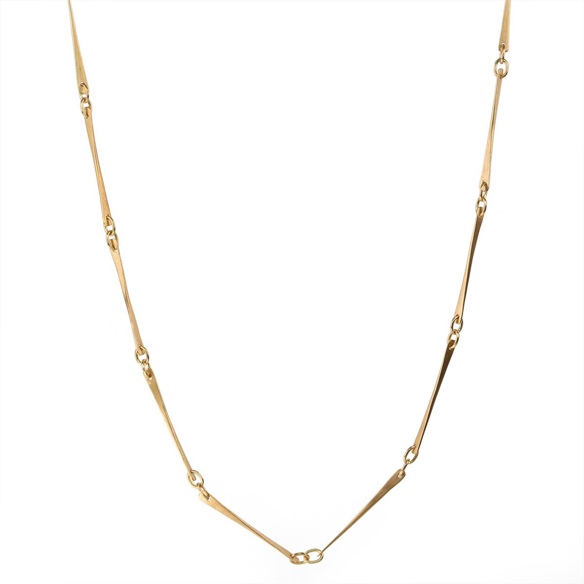 20K Gold &quot;Planished&quot; Link Chain