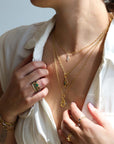 22 Karat Yellow Gold Tiny Lacy Chain, 17" - Peridot Fine Jewelry - Cathy Waterman