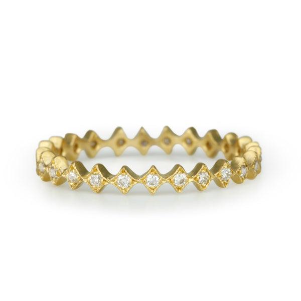 Cathy Waterman 22K Gold and Diamond Ring
