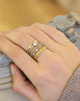 Cathy Waterman 22K Gold "Laurel Leaf" Ring