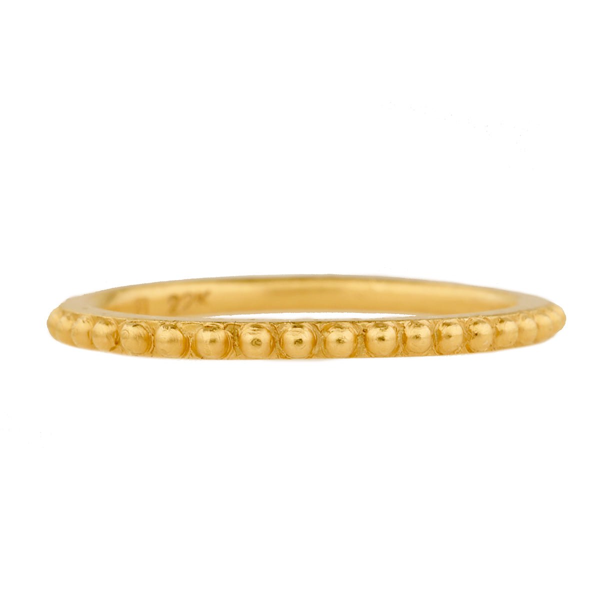 Cathy Waterman 22K Gold &quot;Tiny Bead&quot; Ring