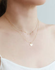 Zoe Chicco Gold and Five Prong-Set Diamond Necklace