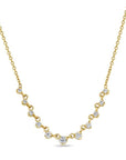 Zoe Chicco Gold Necklace with Graduated Diamonds