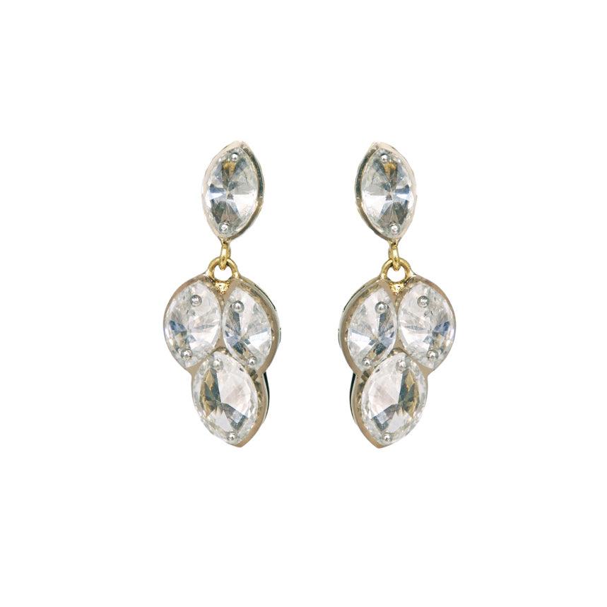 Inverted Marquise Diamond Earrings