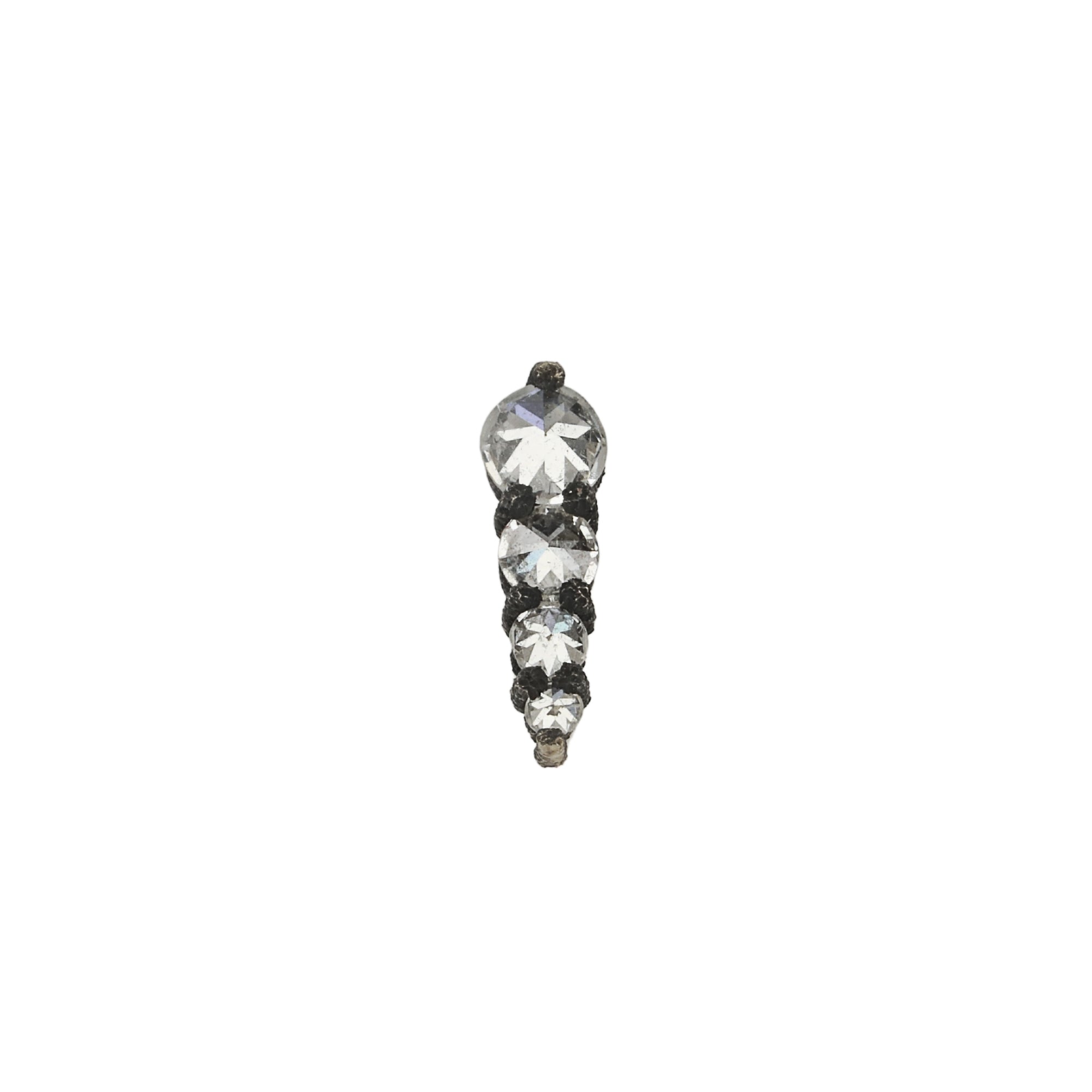 Blackened Prong-Set Graduated Diamond Stud - Peridot Fine Jewelry - TAP by Todd Pownell