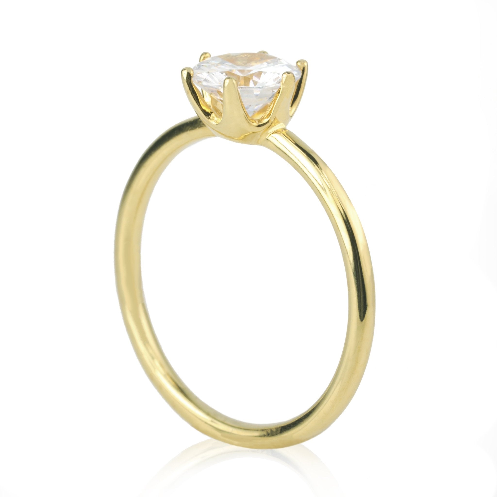 "Chispa" 6-Prong Diamond Ring Mount - Peridot Fine Jewelry - ILA