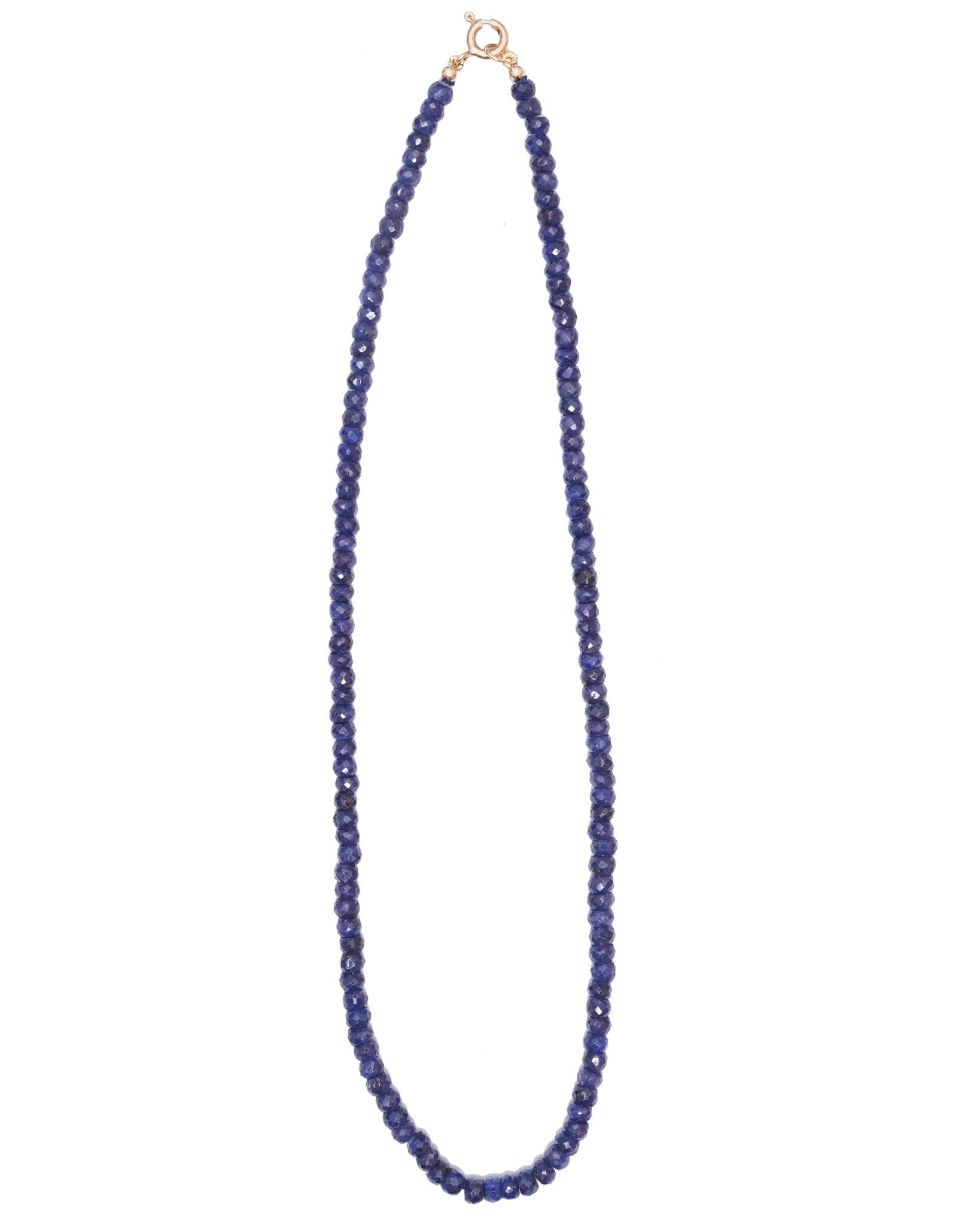 Zahava Dark Blue Sapphire Beaded Necklace