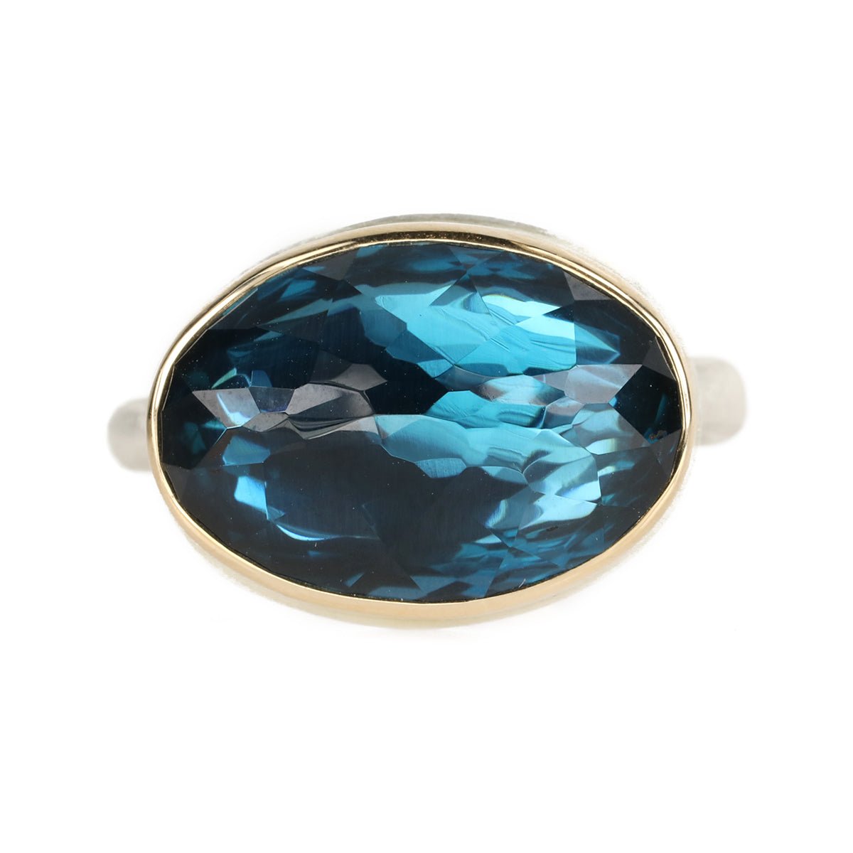 Jamie Joseph East-West London Blue Topaz Ring